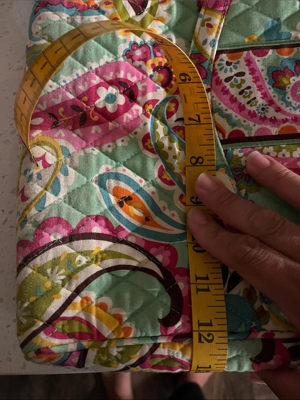 Vera Bradley tutti gritty Quilted messenger bag